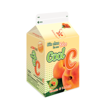 Thức Uống Sữa Chua Lên Men Đào Cool C 180ml