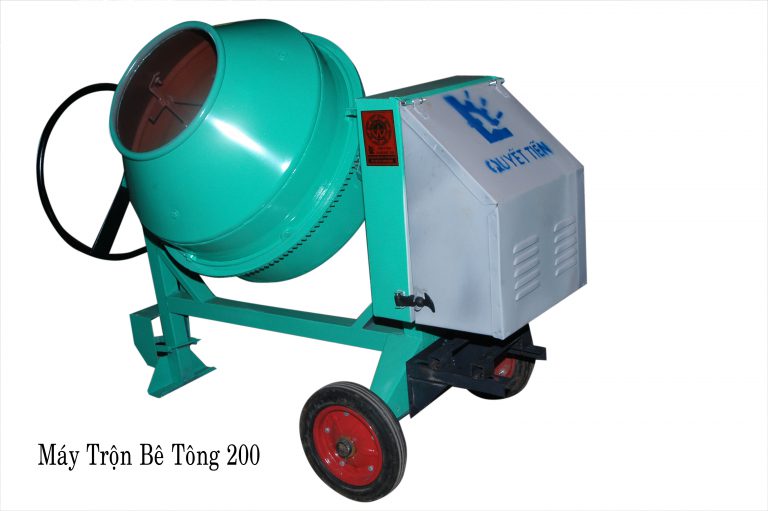 Máy trộn bê tông nghiêng 200L