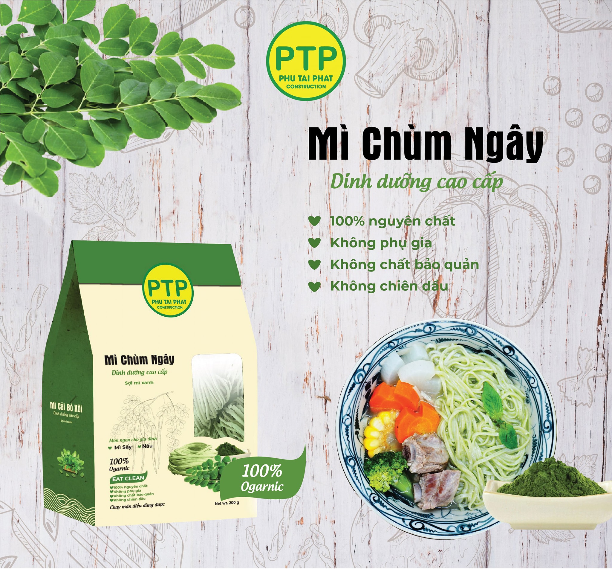 Mì dinh dưỡng Rau Chùm Ngây