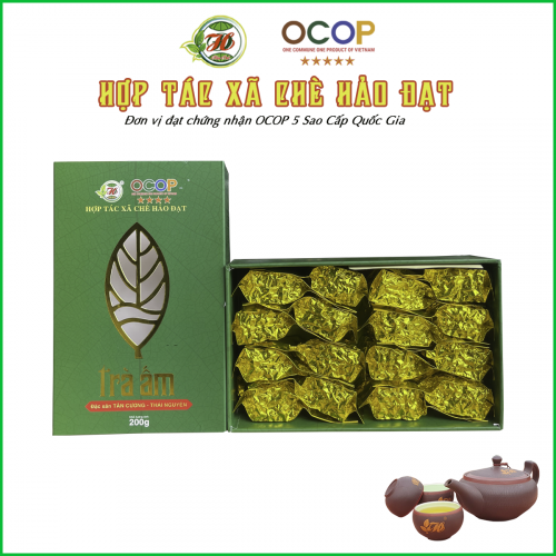 Hộp trà ấm xanh Hảo Đạt đặc biệt 200g