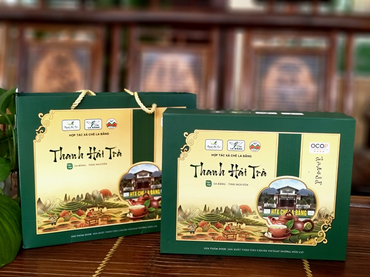 Thanh Hải Trà Hộp Giấy xanh 320G