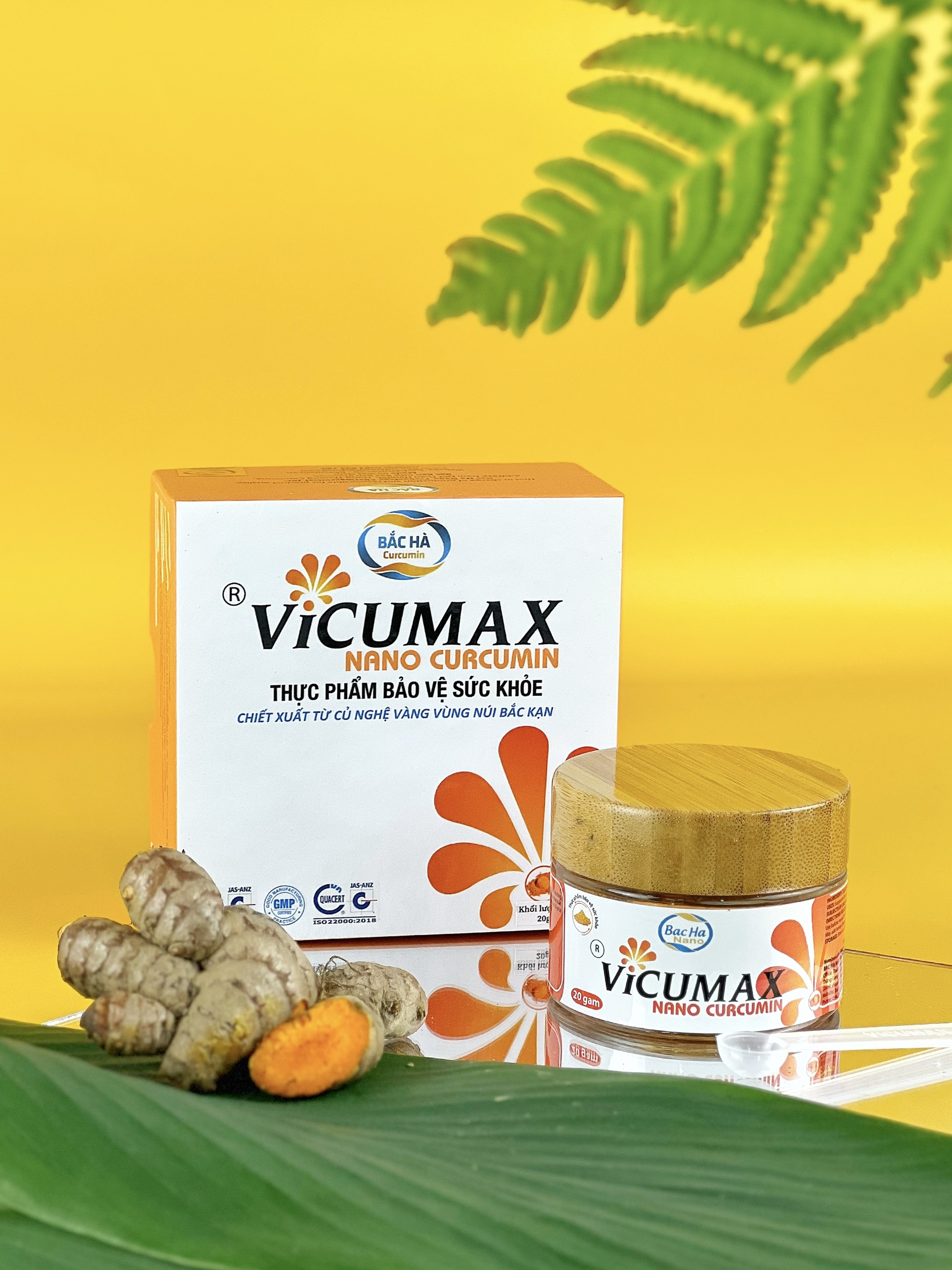 Thực phẩm bảo vệ sức khỏe Vicumax Nano Curcumin hộp 20 gam