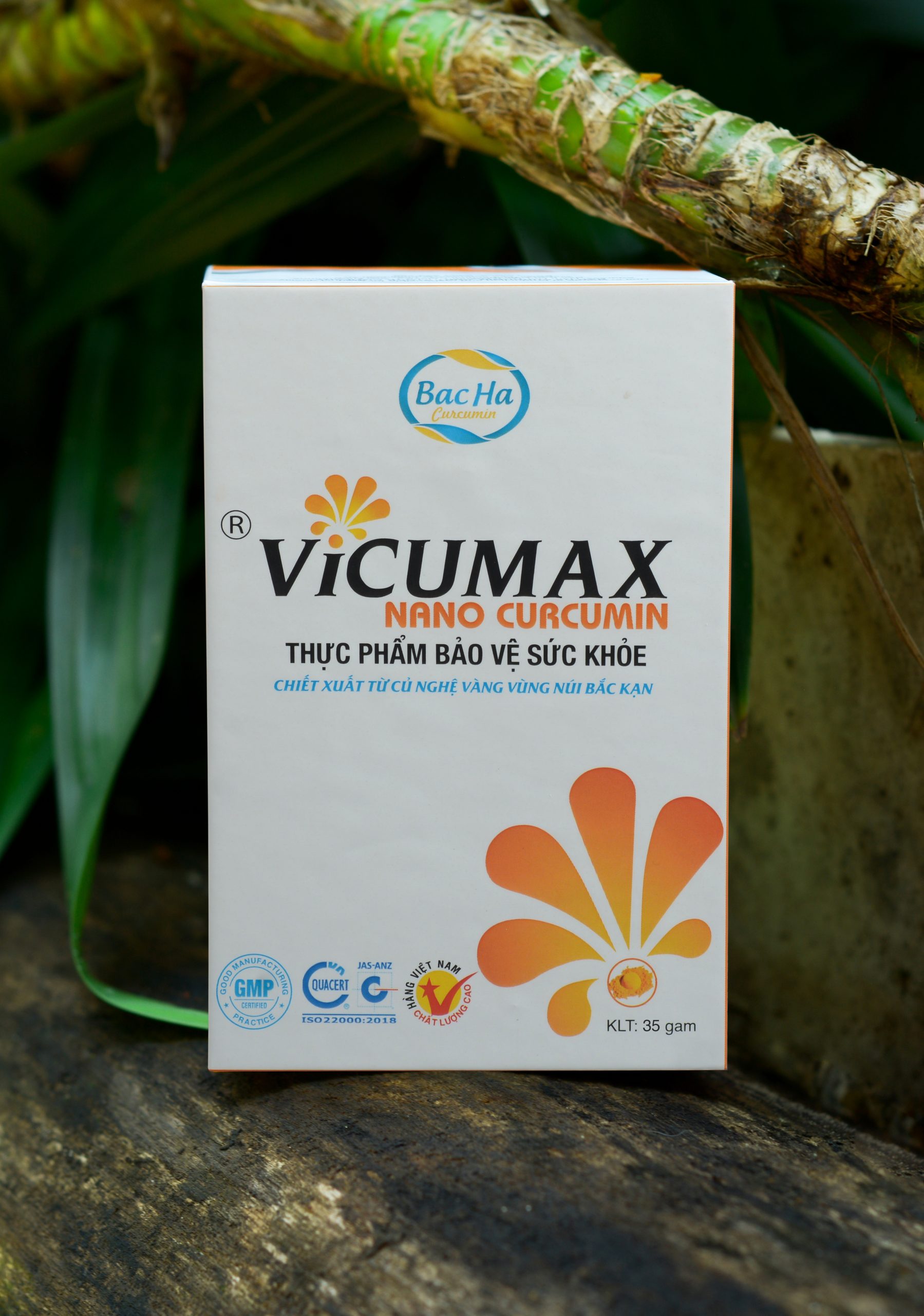 Thực phẩm bảo vệ sức khỏe Vicumax Nano Curcumin hộp 35 gam